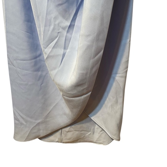 Shona Joy Elegant Sleeveless Flutter Light Blue Dress - Picture 4 of 8